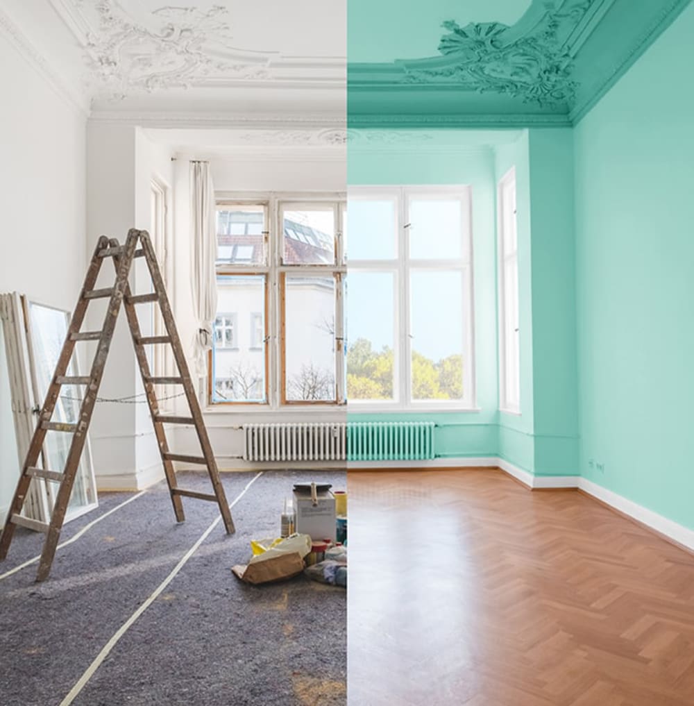 House painting a heritage interior before and after