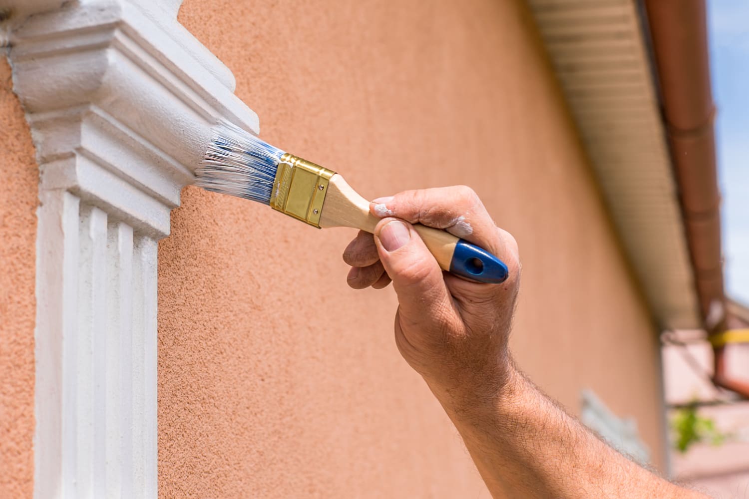 exterior house painting with attention to detail